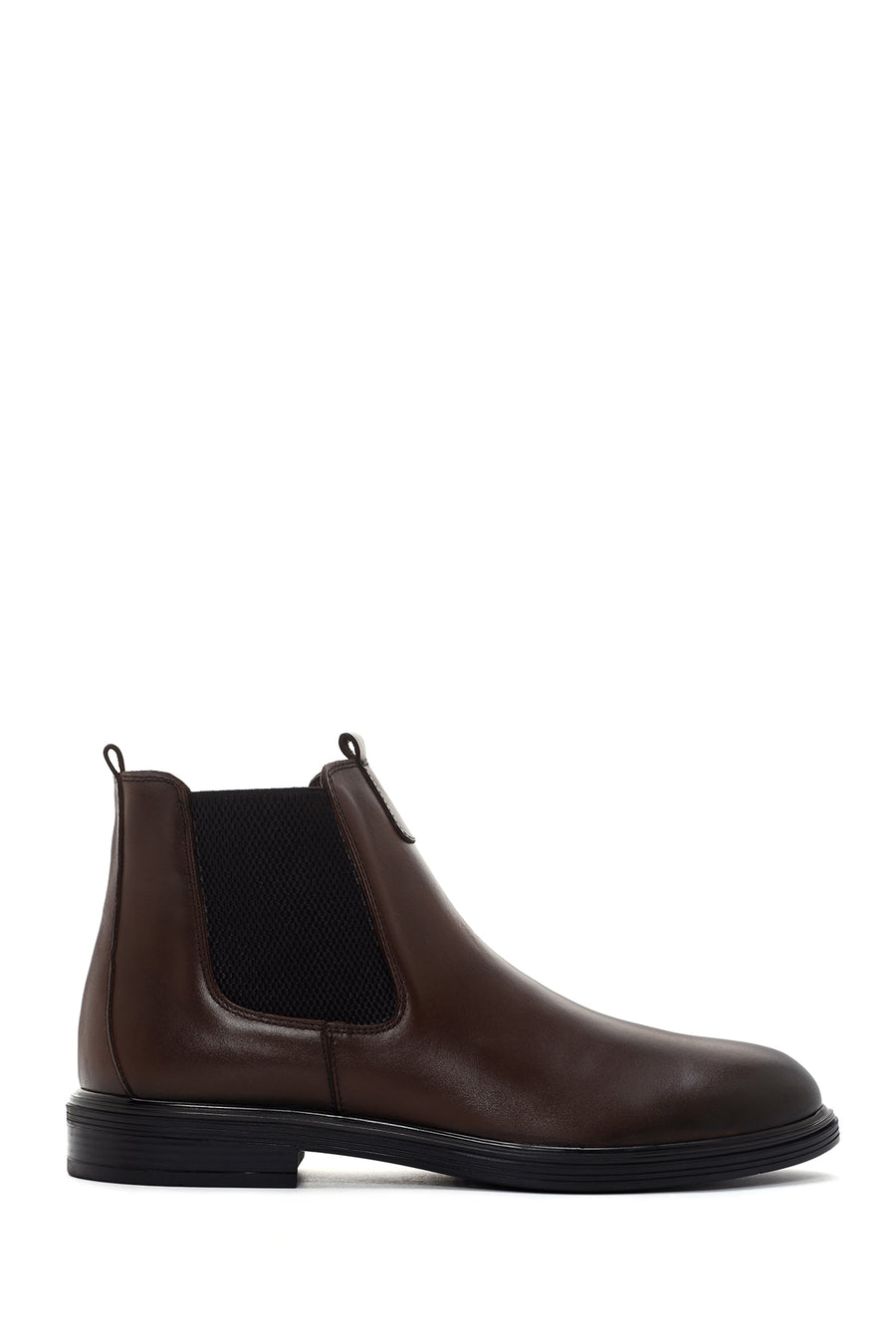 Men's Brown Chelsea Casual Leather Boots 23WFD675318 | Derimod