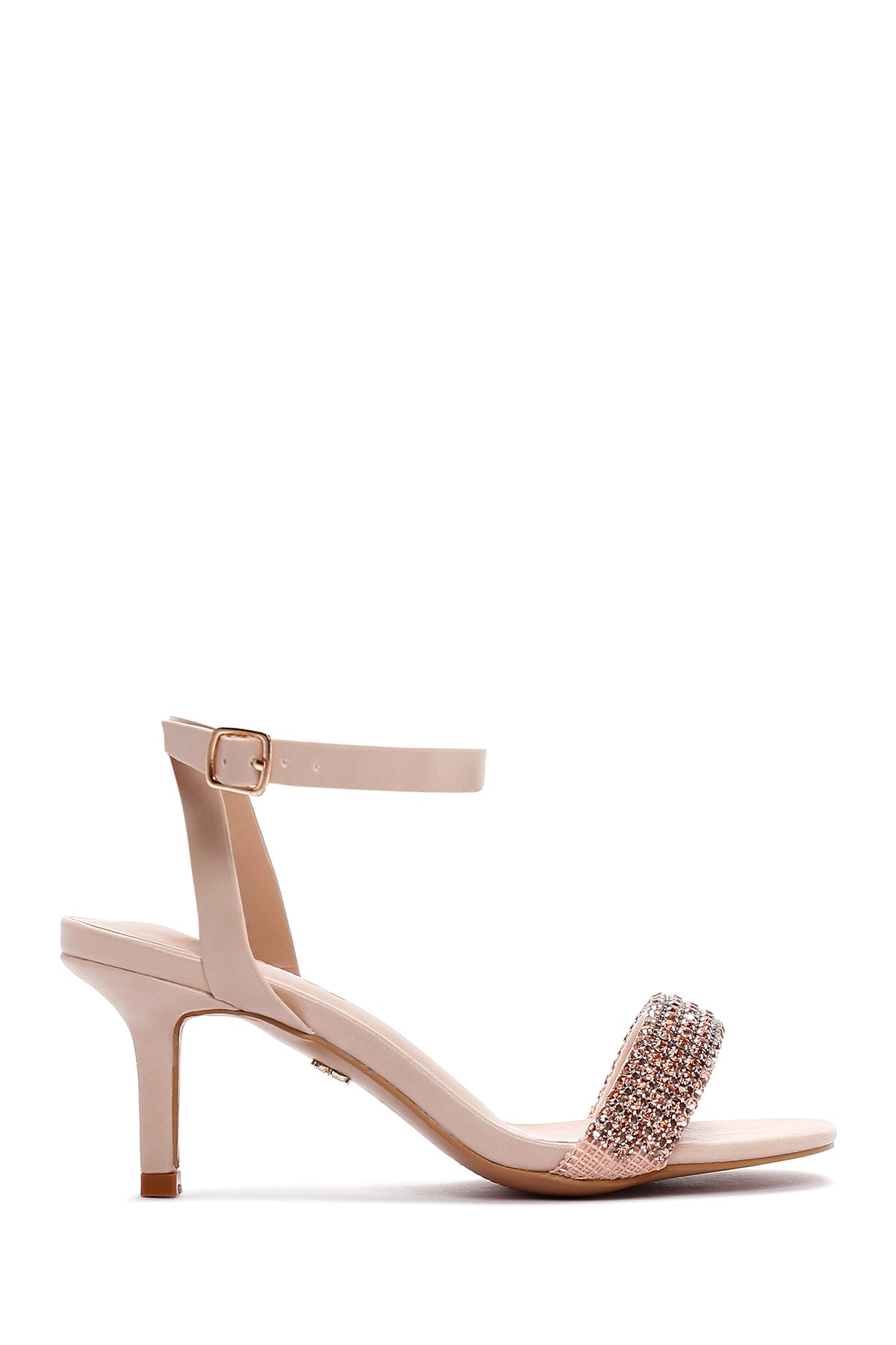 Women's Powder Stone Heeled Sandals 23SFE468014 | Derimod