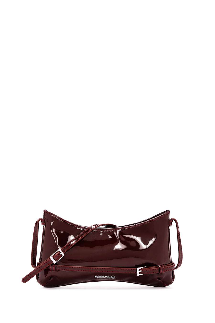Women's Claret Red Patent Leather Shoulder Bag 25SBD200116 | Derimod