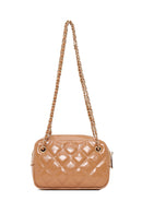 Woman Beige Quilted Crossbody Bag | Derimod