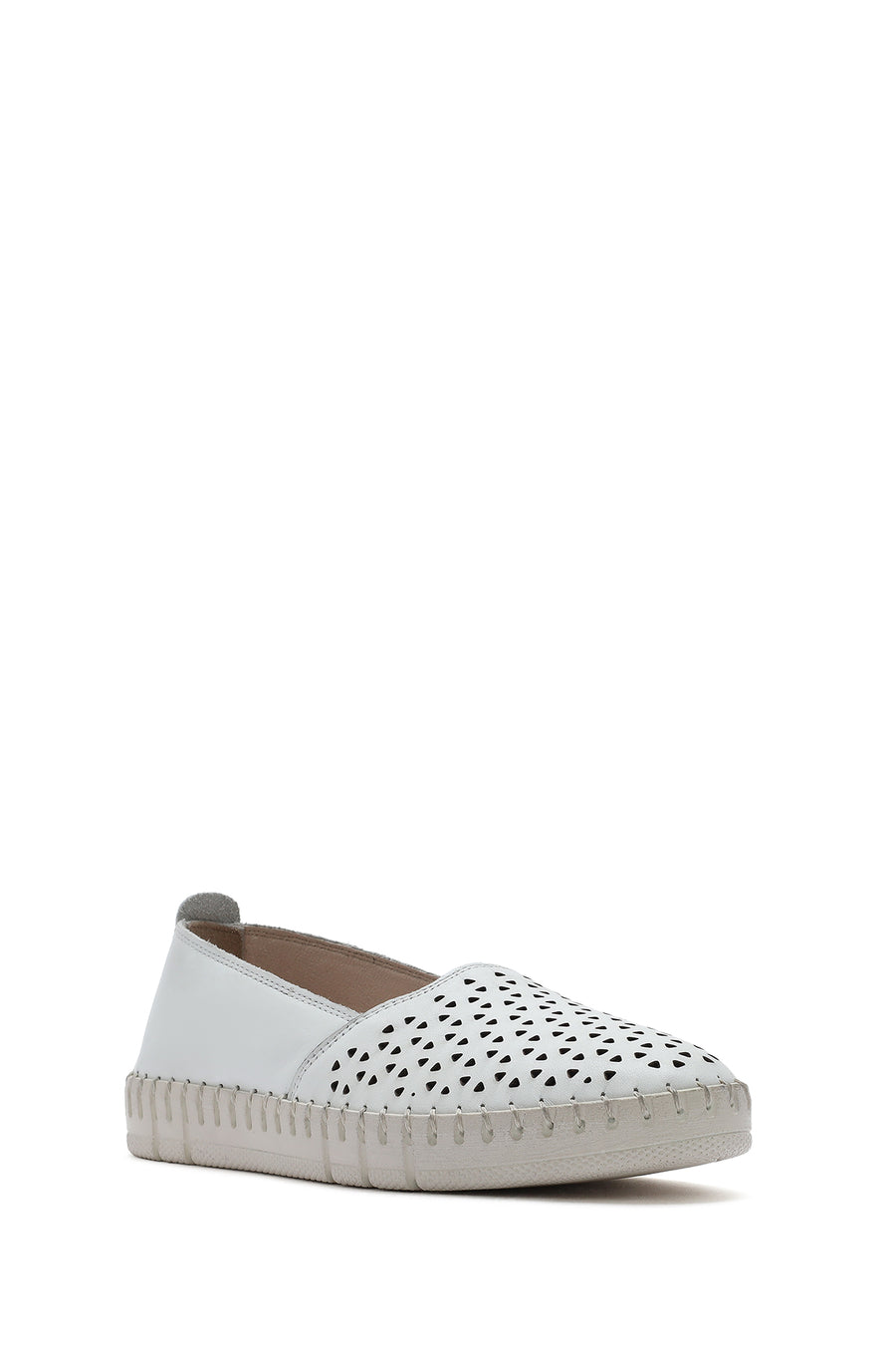 Kadın Beyaz Deri Comfort Loafer