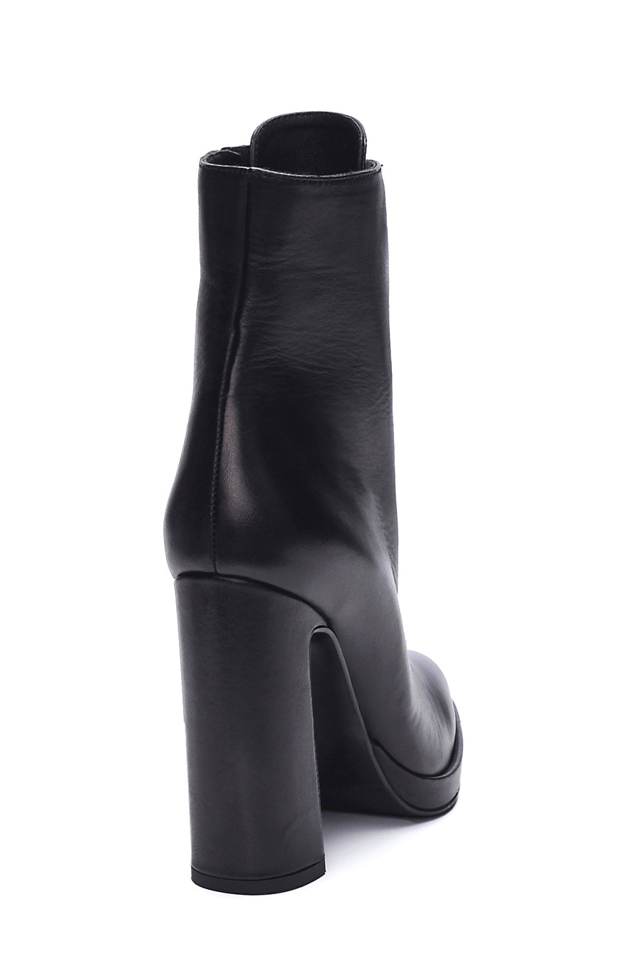 Women's Leather Lace-Up Heeled Boots