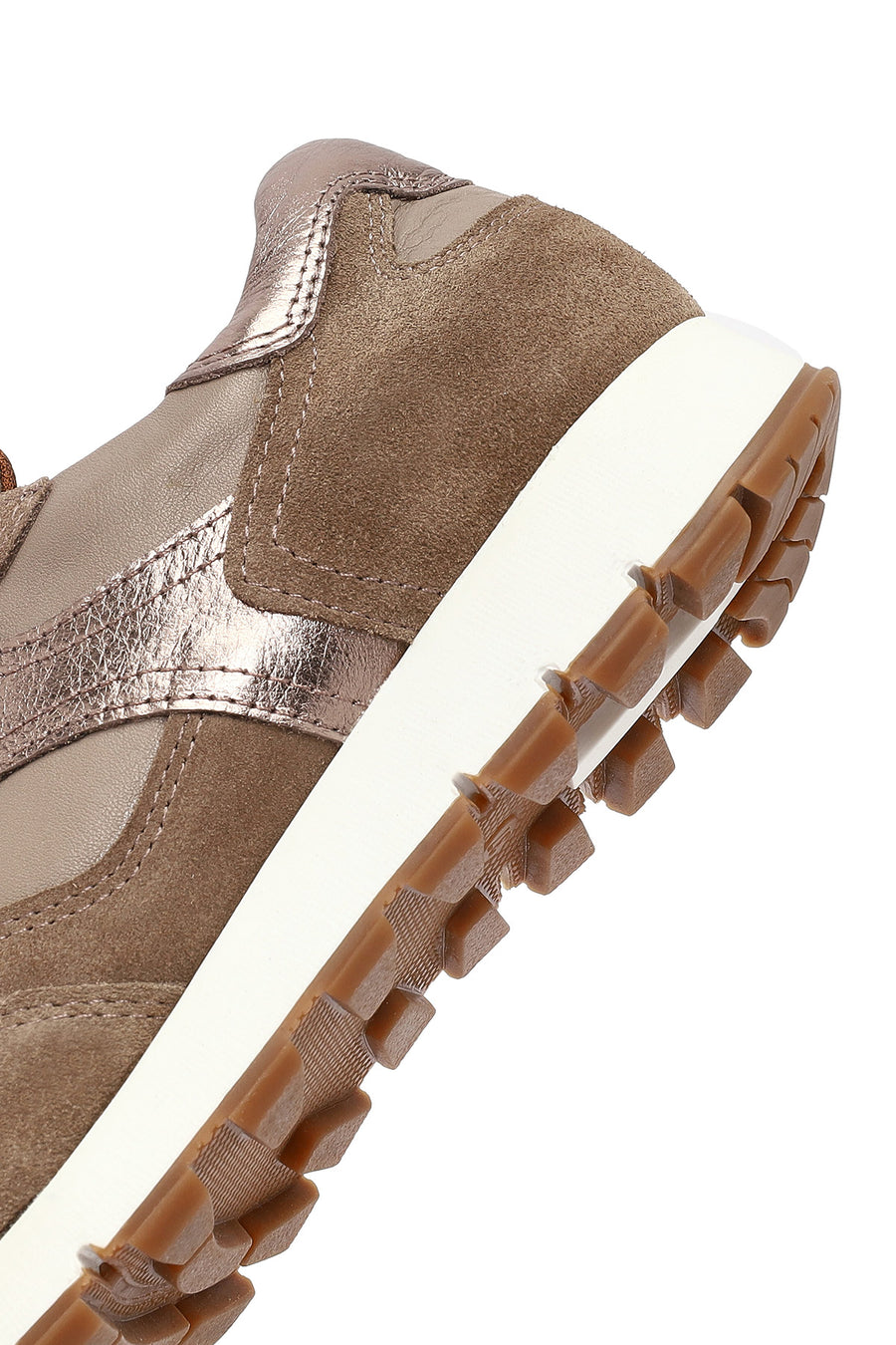 Woman Mink Laced Leather Sneakers