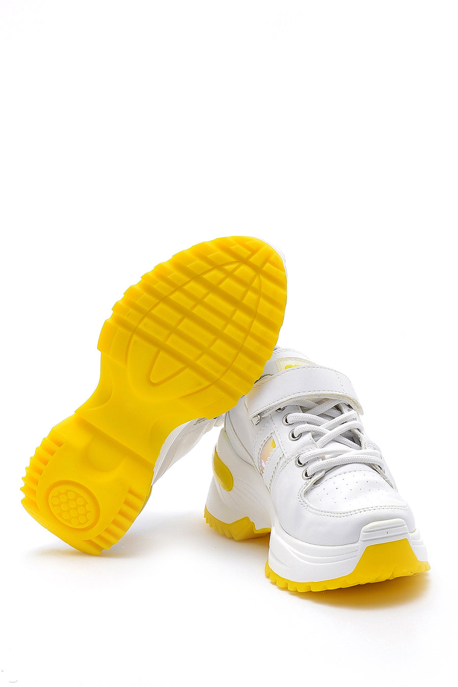 Kadın Yüksek Tabanlı Deri Sneaker