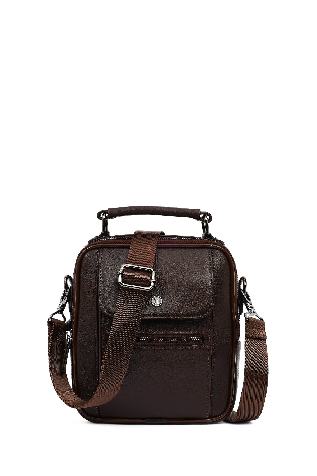 Men's Brown Leather Messenger Bag 21SBD3100FT | Derimod