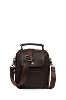 Men's Brown Leather Messenger Bag | Derimod