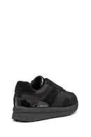 Geox Kadın Siyah D Runntıx A - Nylon+Suede Bağcıklı Kalın Tabanlı Kumaş Sneaker | Derimod