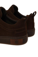 Male Brown Thick-Soled Suede Leather Sneaker | Derimod