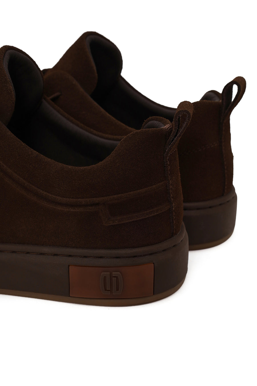 Male Brown Thick-Soled Suede Leather Sneaker