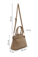 Woman Mink Long-Strap Croc-Pattern Classic Shoulder Bag | Derimod
