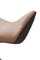 Women's Powder Leather Heeled Boots | Derimod
