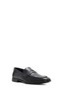 Men's Black Leather Casual Loafer | Derimod