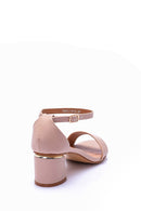 Women's Stone Detailed Heeled Shoes | Derimod