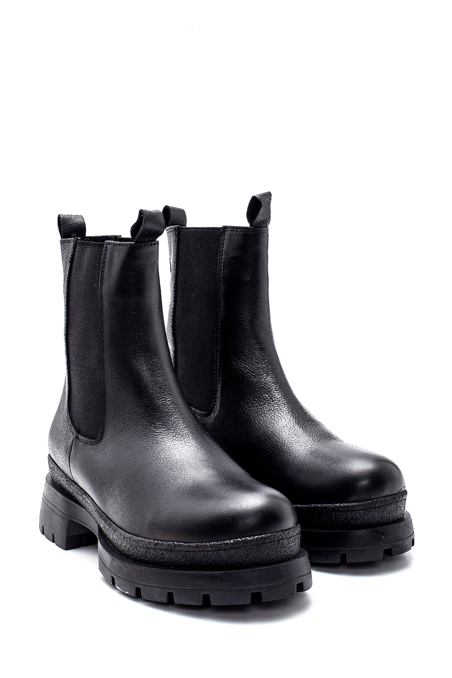 Women's Leather Thick Soled Chelsea Boots