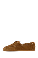 Women's Mink Lace-up Suede Leather Shoes | Derimod
