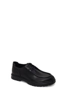 Derimod Fly Male Black Lace-Up Leather Casual Shoes | Derimod