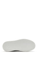 Woman White Lace-Up Leather Sneaker | Derimod