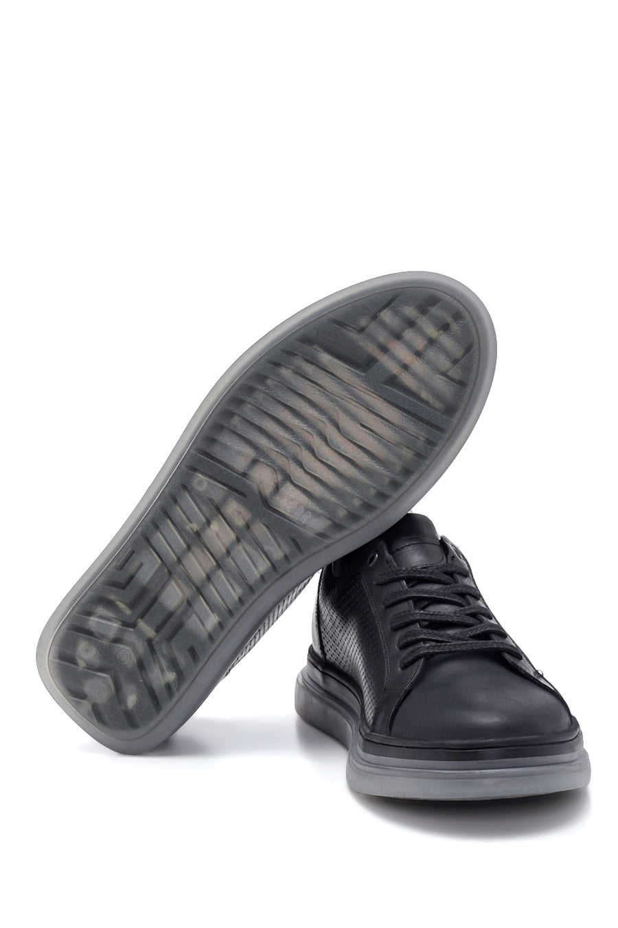 Erkek Deri Delikli Sneaker
