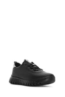 Women's Black Lace-Up Leather Sneaker | Derimod