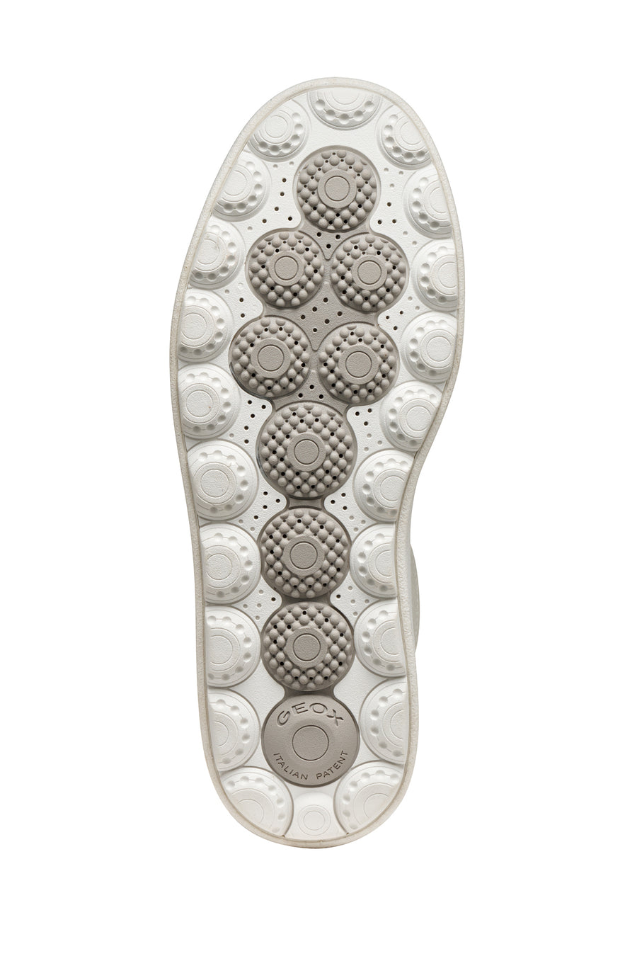 Geox Men White U Spherica Ecub-1.1 B Abx Lace-up Leather Sneaker