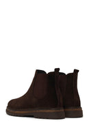 Male Brown Suede Chelsea Boots | Derimod