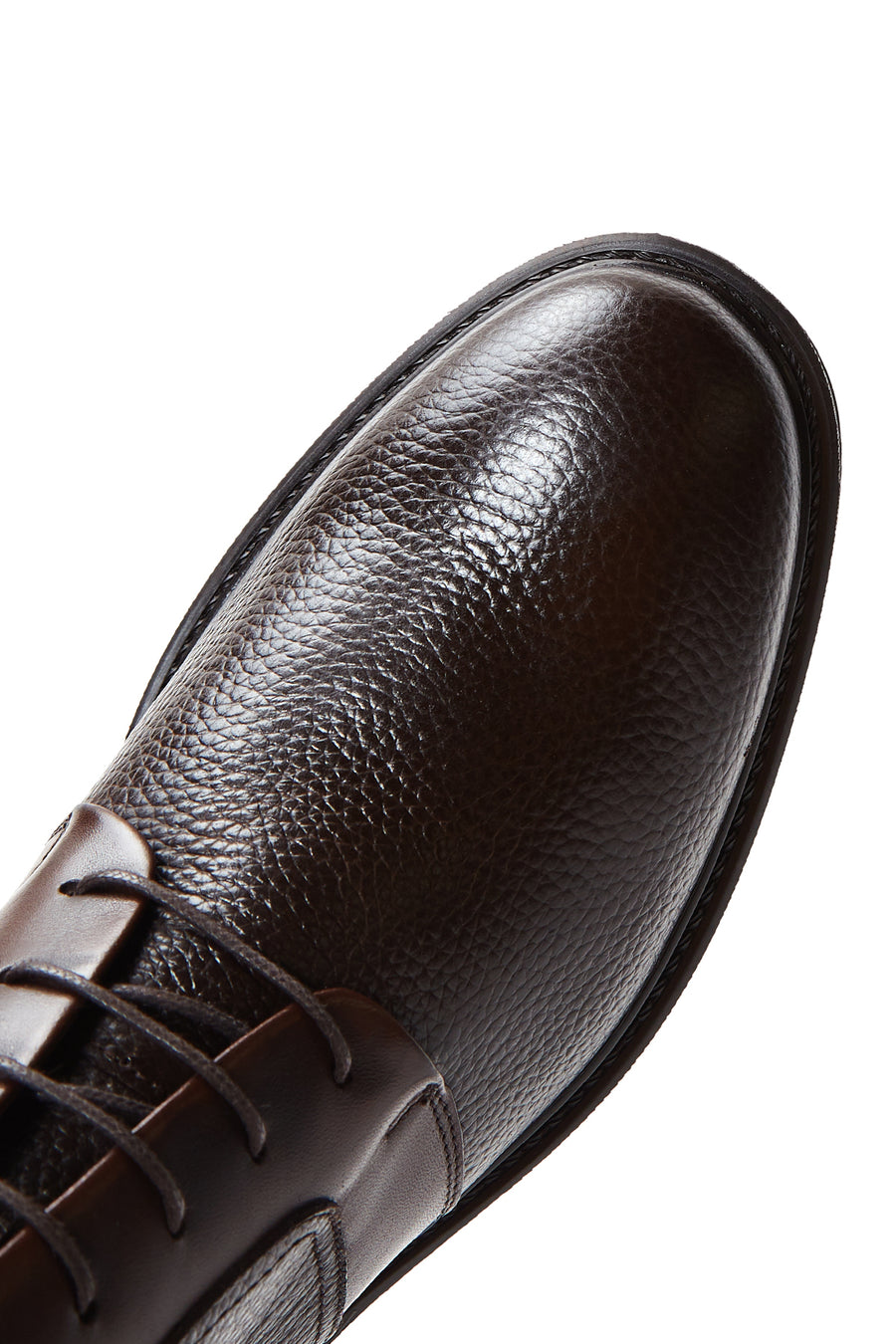 Men's Brown Leather Zippered Casual Boots