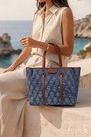 Woman Blue Jean Fabric Long-Strap Shoulder Bag | Derimod