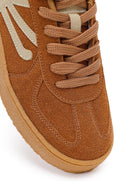 Woman Tan Lace-up Sneakers | Derimod