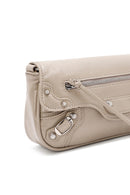 Women's Gray Metal Detailed Crossbody Bag | Derimod