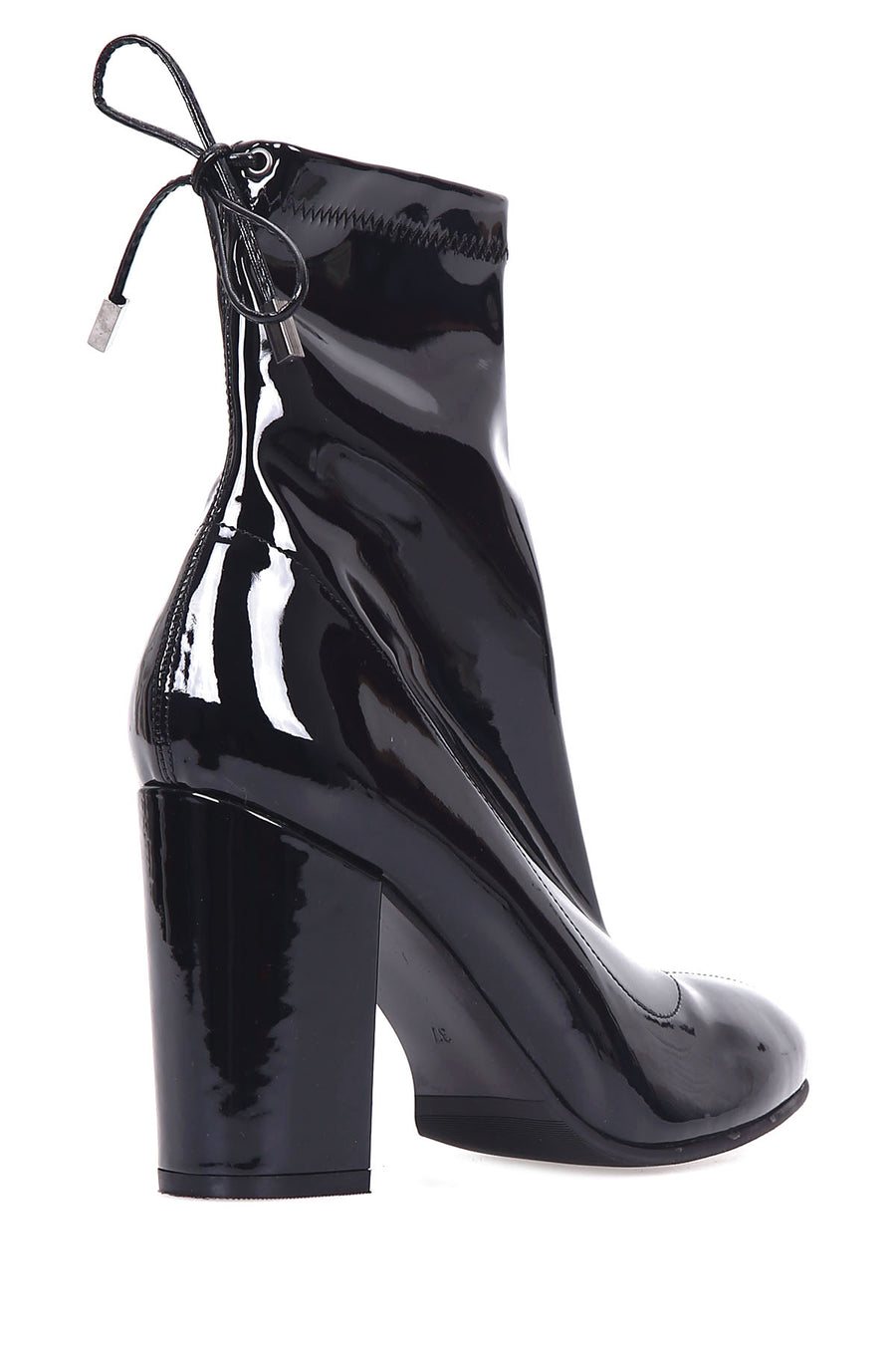Women's Patent Leather Heeled Boots