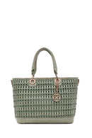 Women's Green Long Strap Knitted Shoulder Bag | Derimod