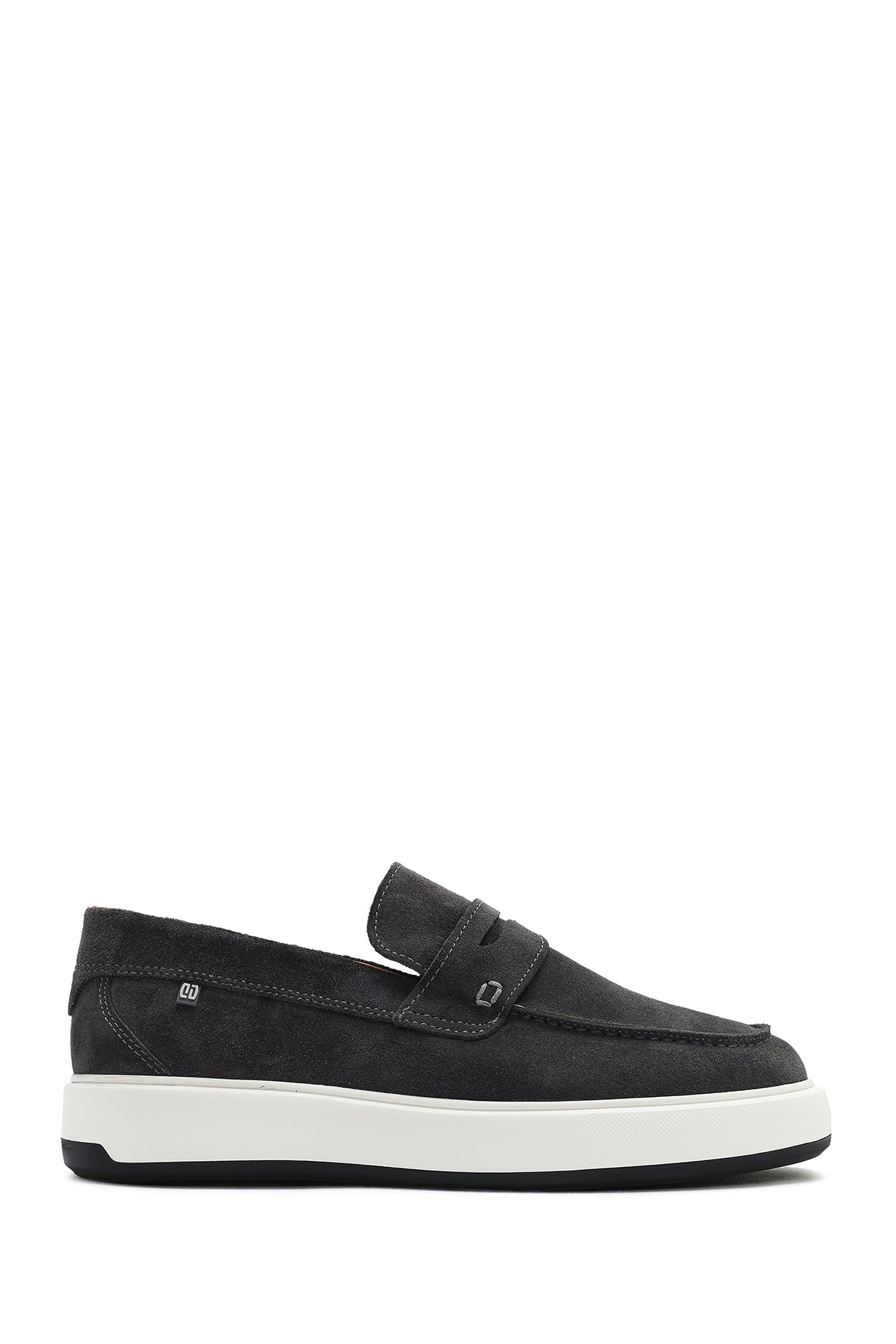 Erkek Gri Süet Deri Casual Loafer 25SFD707310 | Derimod