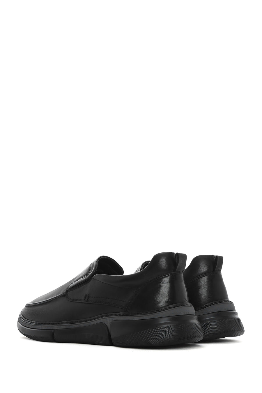 Erkek Siyah Deri Comfort Loafer
