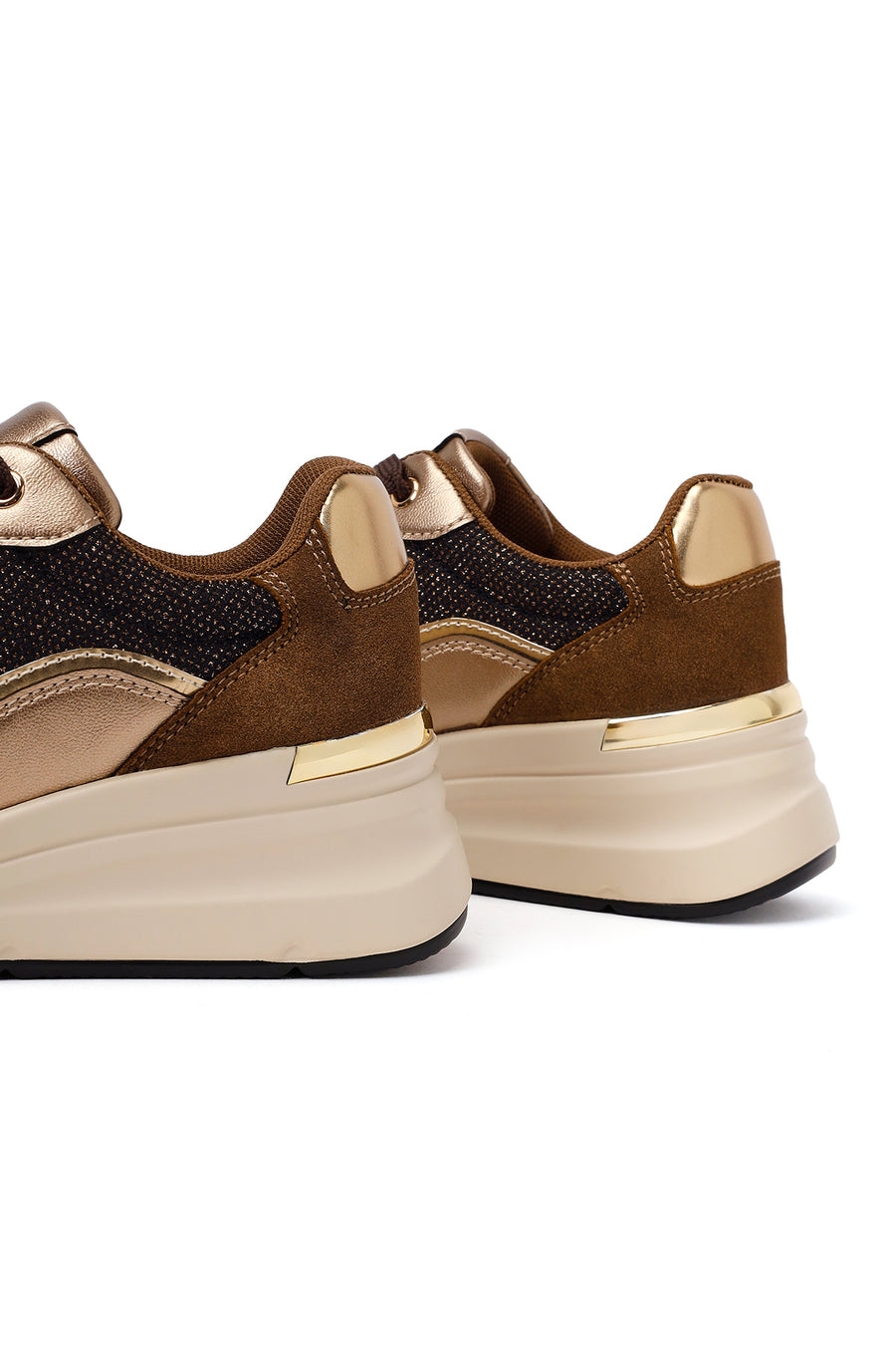 Kadın Kahverengi Kalın Tabanlı Sneaker
