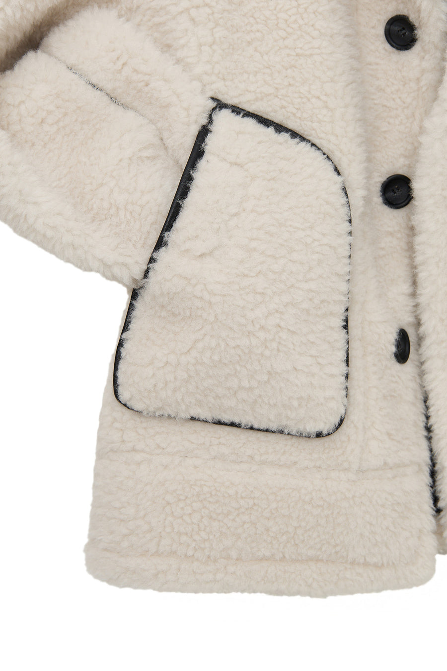 Oslo Kadın Bej Çift Taraflı Teddy Mont