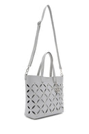 Women's Gray Woven Classic Shoulder Bag | Derimod