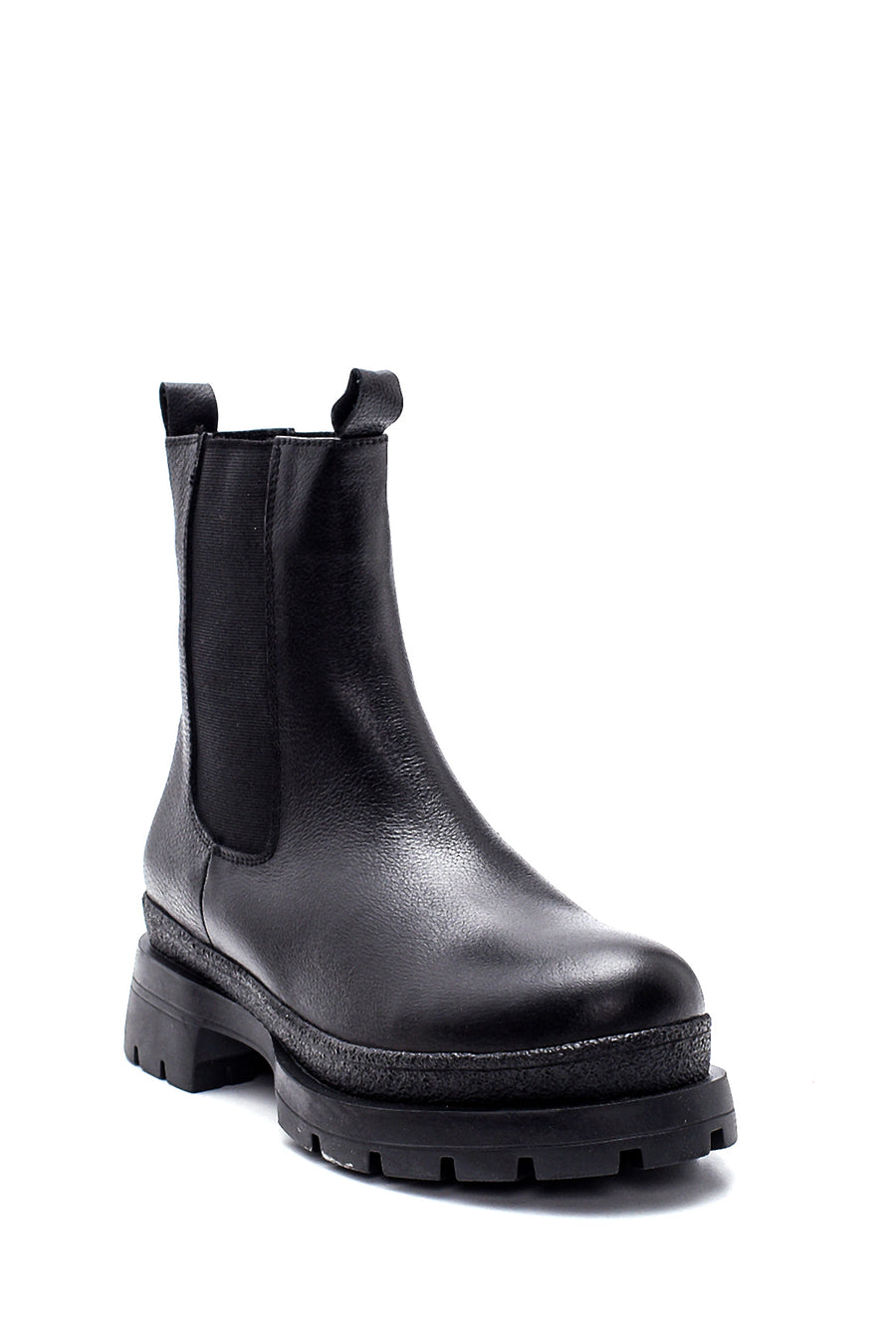 Women's Leather Thick Soled Chelsea Boots