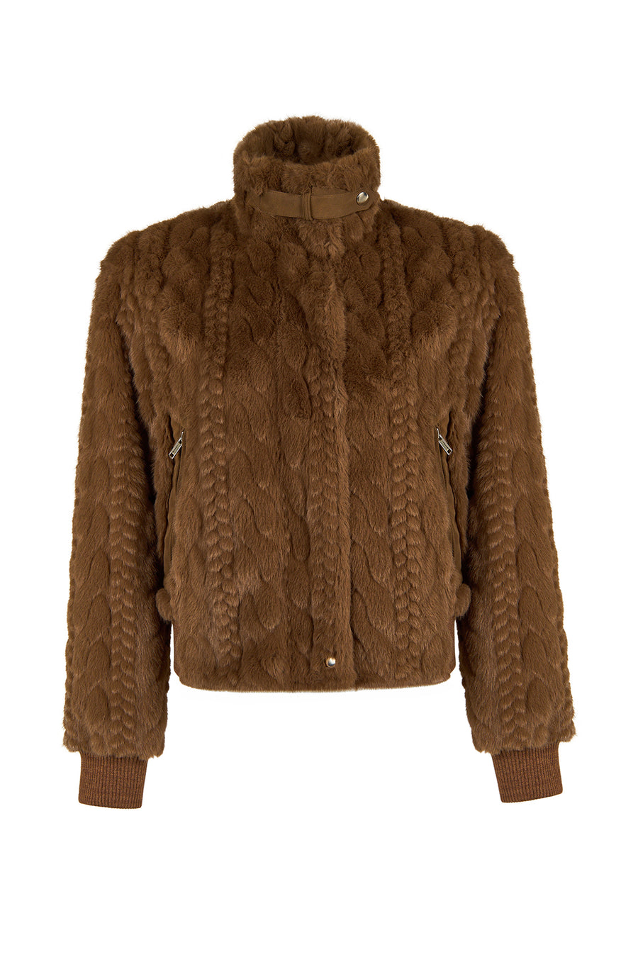 Aspen Woman Brown Teddy Jacket