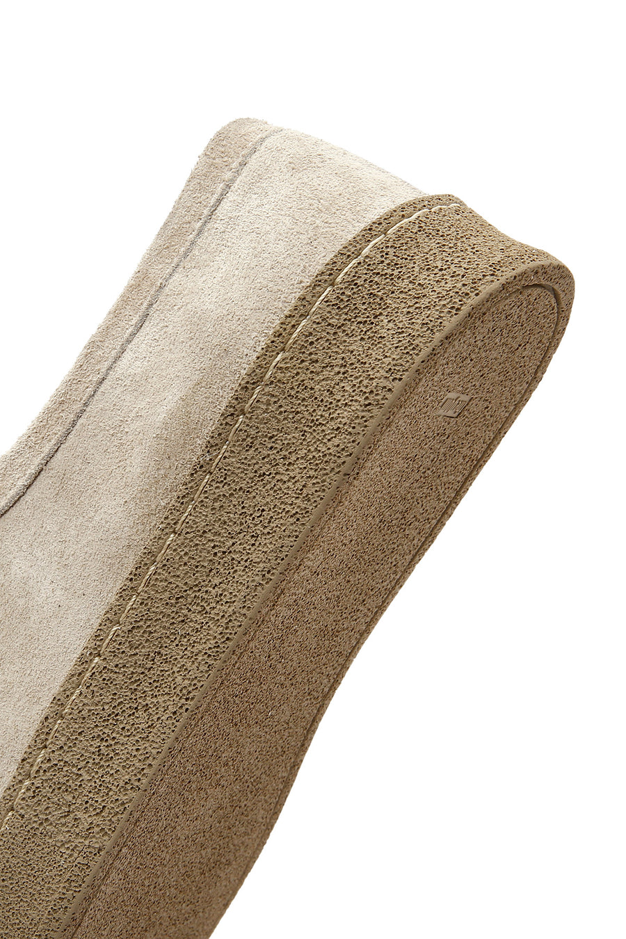Women's Beige Suede Leather Masculine Shoes