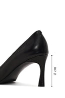 Kadın Siyah İnce Topuklu Deri Stiletto | Derimod