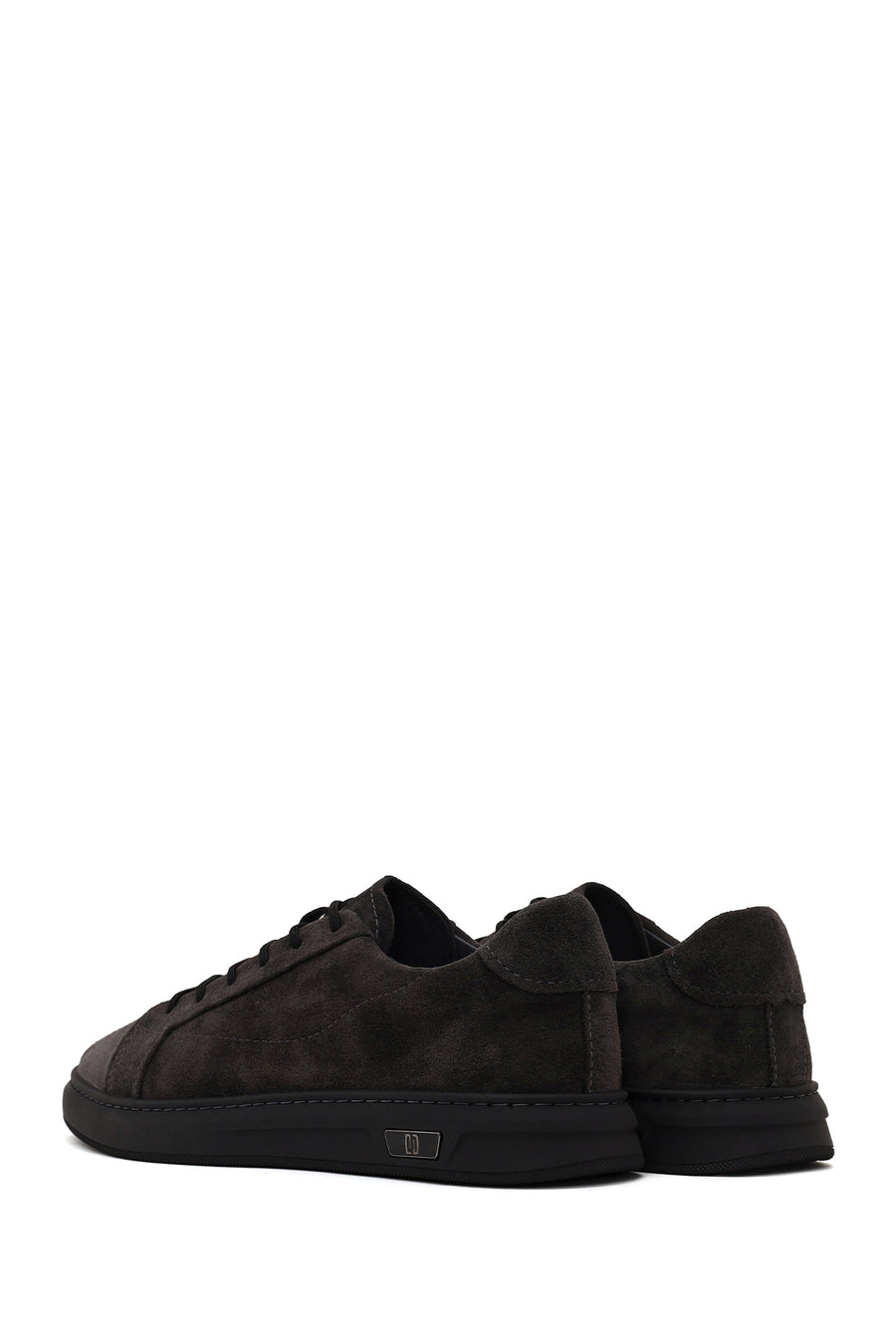 Male Anthracite Lace-up Suede Leather Sneaker