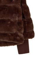 Dolomiti Kadın Kahverengi Kısa Teddy Mont | Derimod