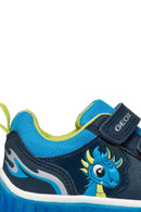 Geox Erkek Bebek Lacivert Lightyloo Bantlı Deri Sneaker | Derimod