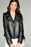 Amor Women's Leather Jacket | Derimod