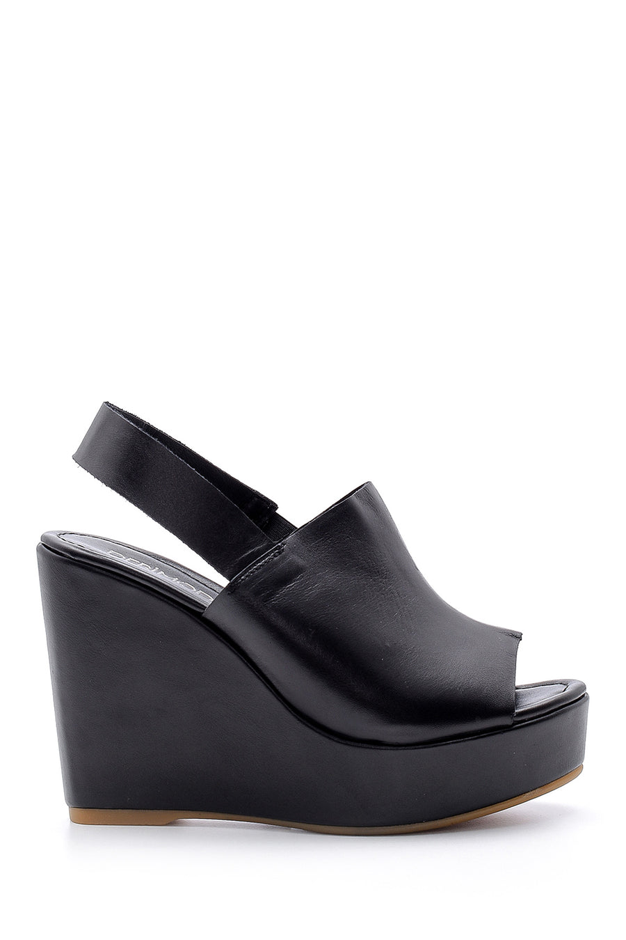 Women's Leather Wedge Heeled Sandals 20SFD139418 | Derimod