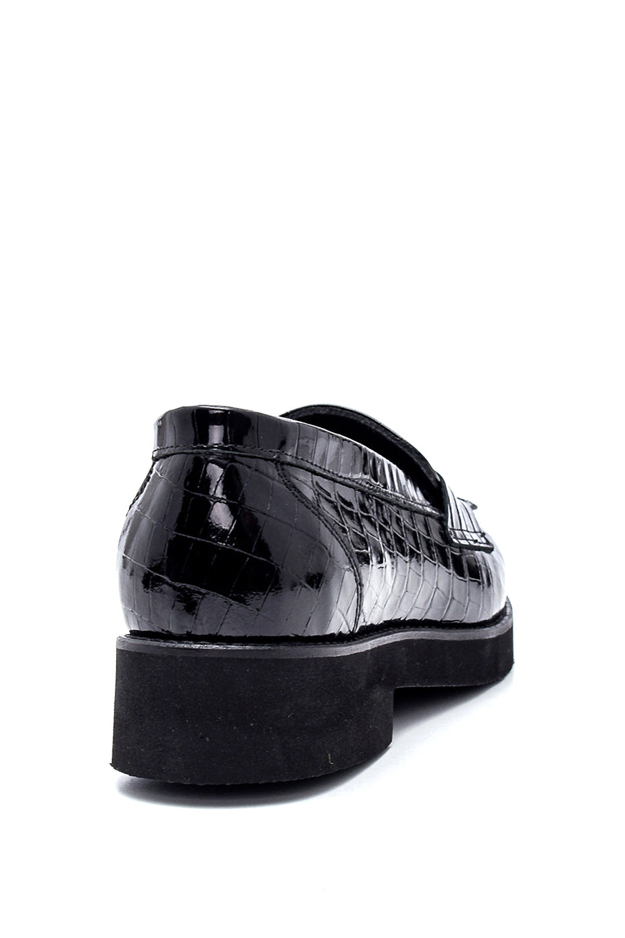 Women's Leather Crocodile Loafer