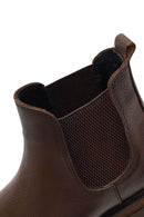 Male Brown Leather Chelsea Boots | Derimod