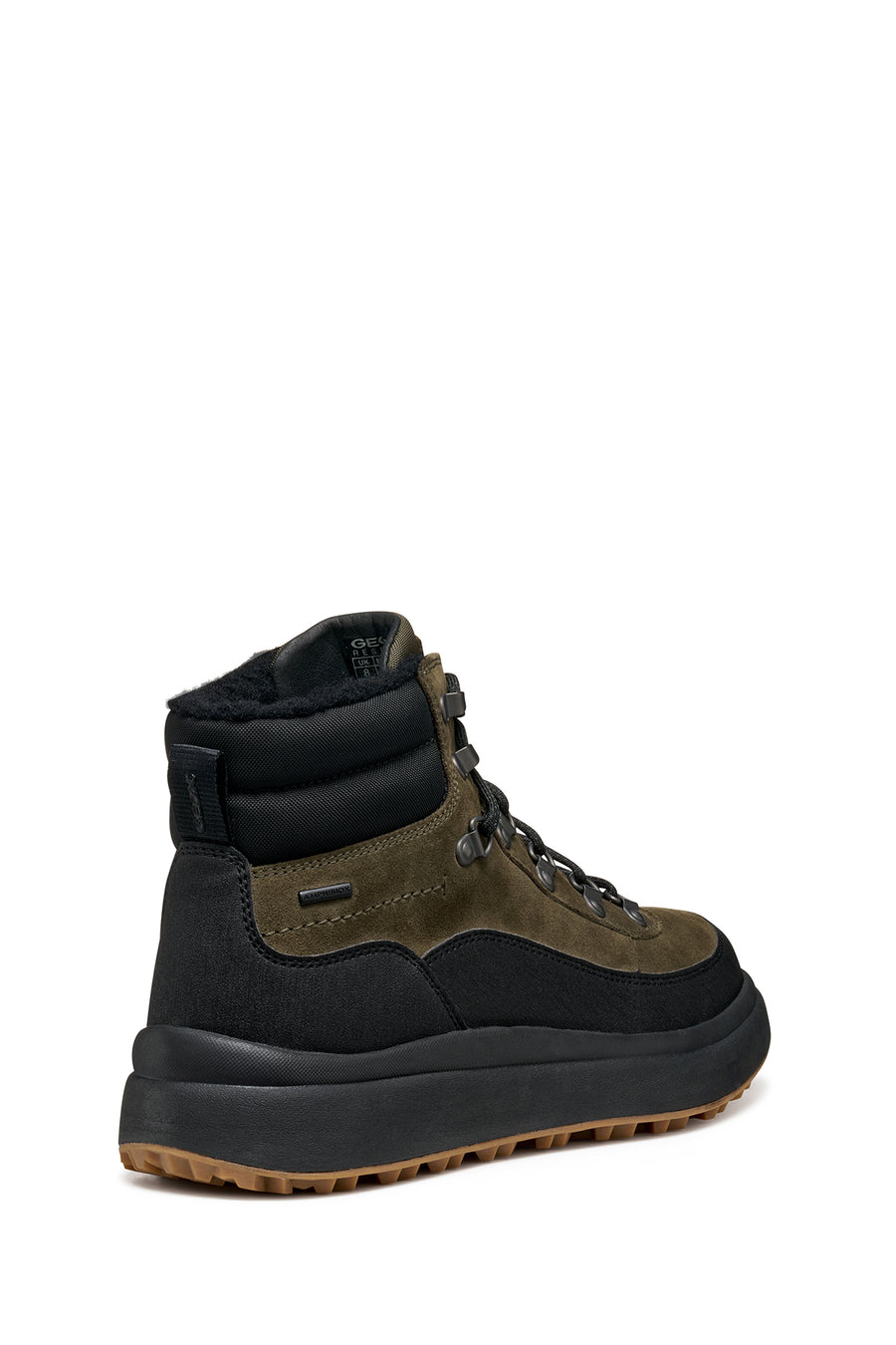 Geox Men Khaki A Granito + Grip B Abx D - Sue Lace Leather Outdoor Boot