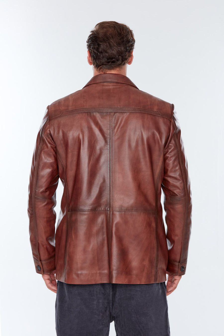 Kevin Men's Brown Leather Jacket